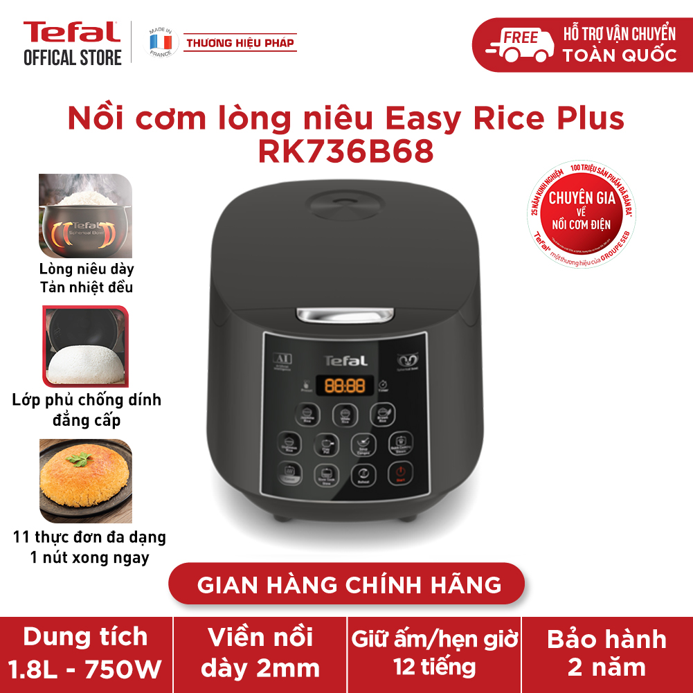 Nồi cơm điện Tefal Easy Rice Plus RK736B68